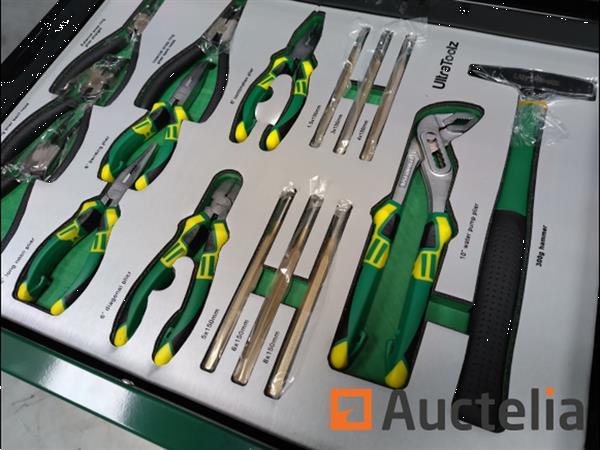 Grote foto gereedschapswagen ultra toolz green 7 7 1 doe het zelf en verbouw gereedschappen en machines