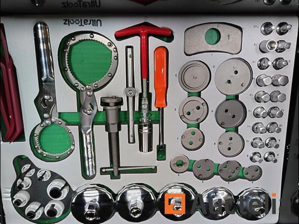 Grote foto gereedschapswagen ultra toolz green 7 7 1 doe het zelf en verbouw gereedschappen en machines