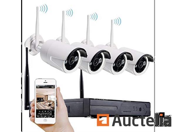 Grote foto wifi cctv camera beveiligingset draadloos met 4 cameras nachtzicht doe het zelf en verbouw gereedschappen en machines