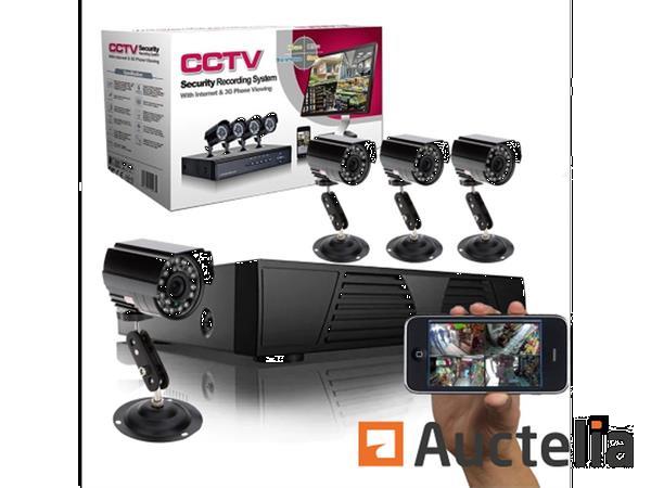 Grote foto cctv camera beveiligingset met 4 nachzichtcameras doe het zelf en verbouw gereedschappen en machines