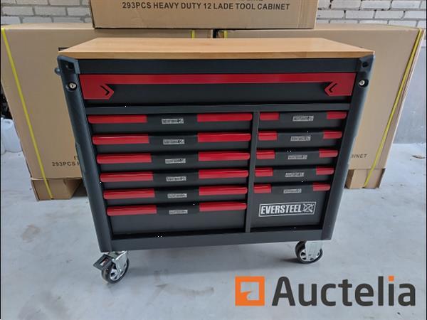 Grote foto gereedschapswagen gevuld eversteel heavy duty 12 11 doe het zelf en verbouw gereedschappen en machines