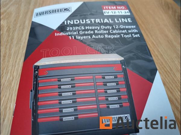 Grote foto gereedschapswagen gevuld eversteel heavy duty 12 11 doe het zelf en verbouw gereedschappen en machines