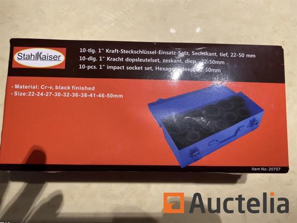Grote foto 10 delige krachtdoppenset 1 22 50mm doe het zelf en verbouw gereedschappen en machines