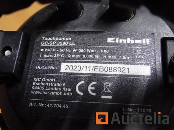 Grote foto afvoerpomp voor schoon water einhell gc sp 3580 ll agrarisch pompen
