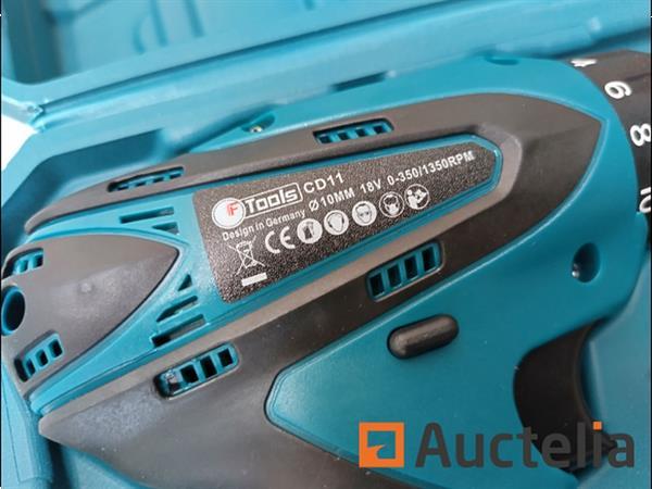 Grote foto f tools accu boormachineset 18v dubbele set doe het zelf en verbouw gereedschappen en machines