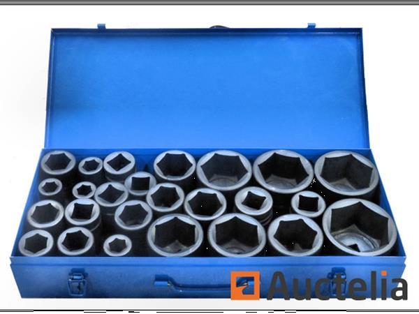 Grote foto 25 dlg zware krachtdoppenset 1 17 75mm doe het zelf en verbouw gereedschappen en machines