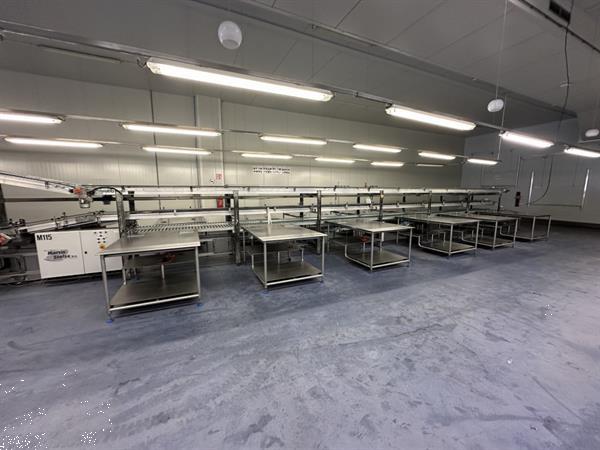 Grote foto martin stolze combi conveyor productie en inpaklijn met 11 marco werktafels met weegschaal agrarisch tuinbouw