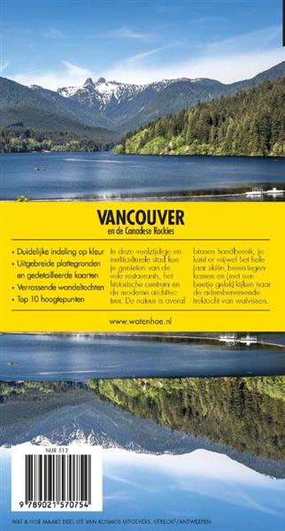 Grote foto vancouver en de canadese rockies wat hoe reisgids boeken overige boeken