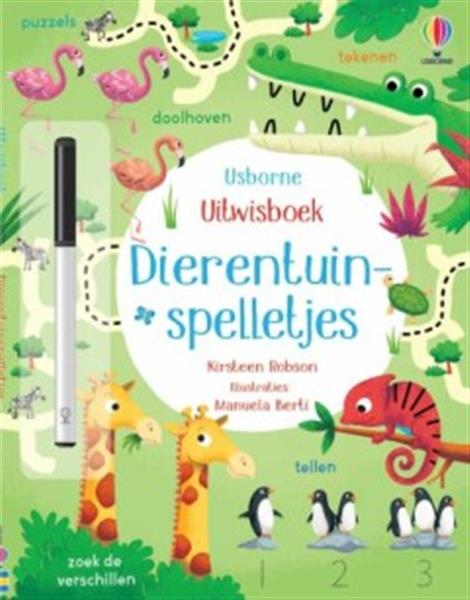 Grote foto uitwisboek dierentuinspelletjes boeken overige boeken