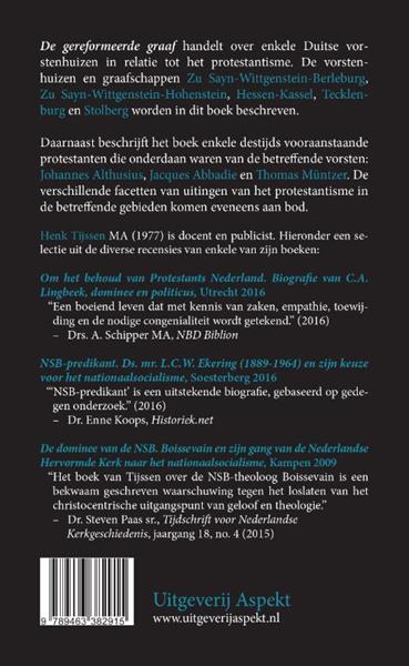 Grote foto de gereformeerde graaf boeken geschiedenis wereld