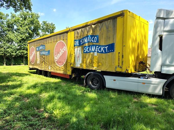 Grote foto semi dieplader met huif 3 asser aluminium vloer 2005 doe het zelf en verbouw opleggers