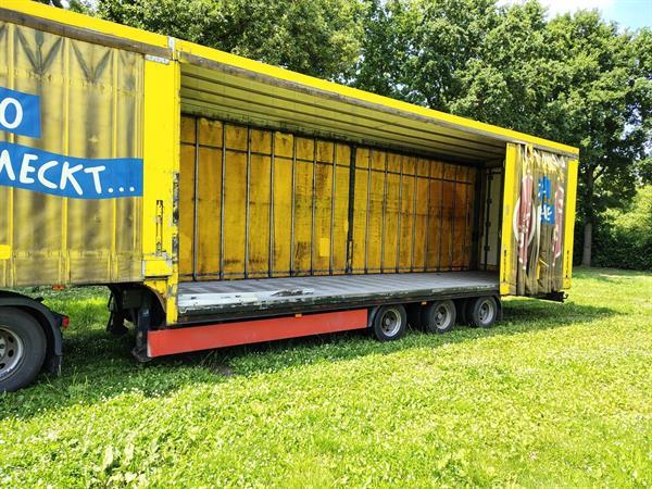 Grote foto semi dieplader met huif 3 asser aluminium vloer 2005 doe het zelf en verbouw opleggers