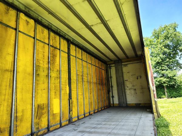 Grote foto semi dieplader met huif 3 asser aluminium vloer 2005 doe het zelf en verbouw opleggers