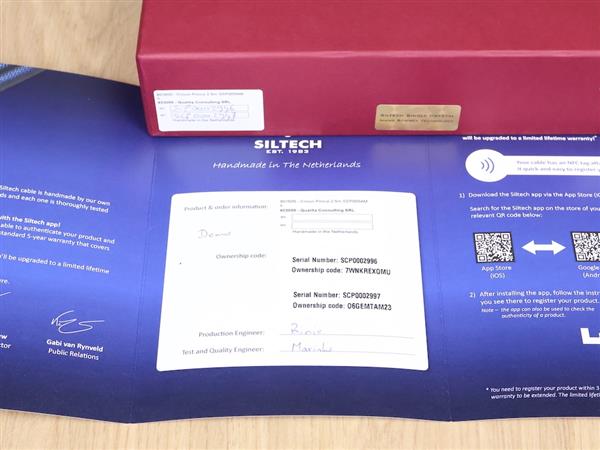 Grote foto siltech crown prince 35th anniversary highend audio speaker cables 2 5 metre audio tv en foto onderdelen en accessoires