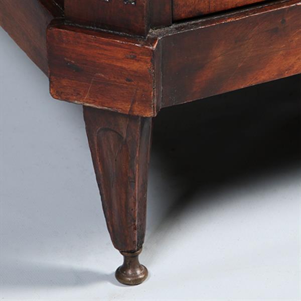 Grote foto hollandse louis seize penantkast ca 1790 met drie laden en twee deuren no.301850 antiek en kunst stoelen en banken