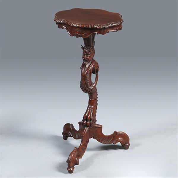 Grote foto karakteristieke italiaans neorenaissance pedestal ca 1875 met pan de bosgod no.301831 antiek en kunst stoelen en banken