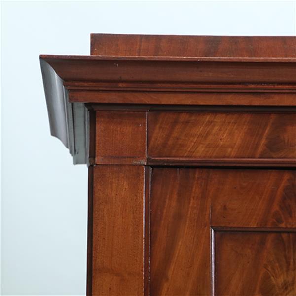 Grote foto strak ingetogen haags kabinet ca 1825 in chic bloemmahonie no.301855 antiek en kunst stoelen en banken