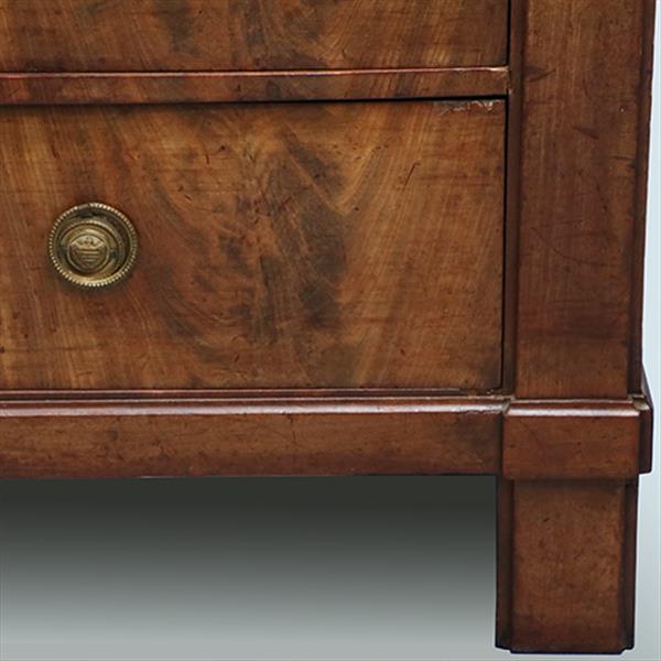 Grote foto strak ingetogen haags kabinet ca 1825 in chic bloemmahonie no.301855 antiek en kunst stoelen en banken