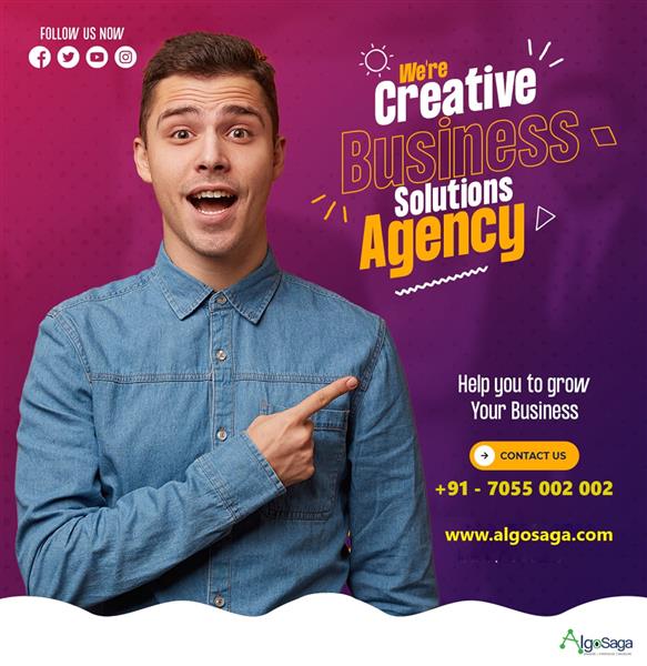 Grote foto algosaga digital marketing agency diensten en vakmensen marketing en reclame