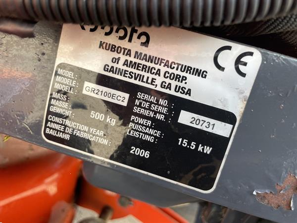 Grote foto kubota gr2100 zitmaaier tuin en terras zitmaaiers