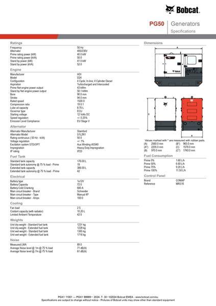 Grote foto bobcat mobiele generator pg50 doe het zelf en verbouw aggregaten