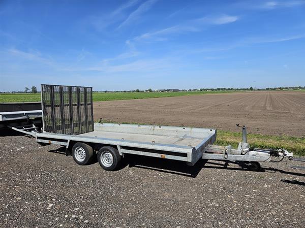 Grote foto hulco terrax 2 machinetransporter 400x180 cm gebruikt 3500kg agrarisch aanhangwagens