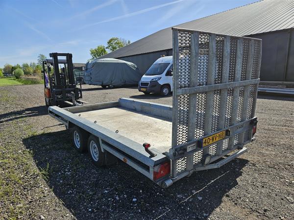 Grote foto hulco terrax 2 machinetransporter 400x180 cm gebruikt 3500kg agrarisch aanhangwagens
