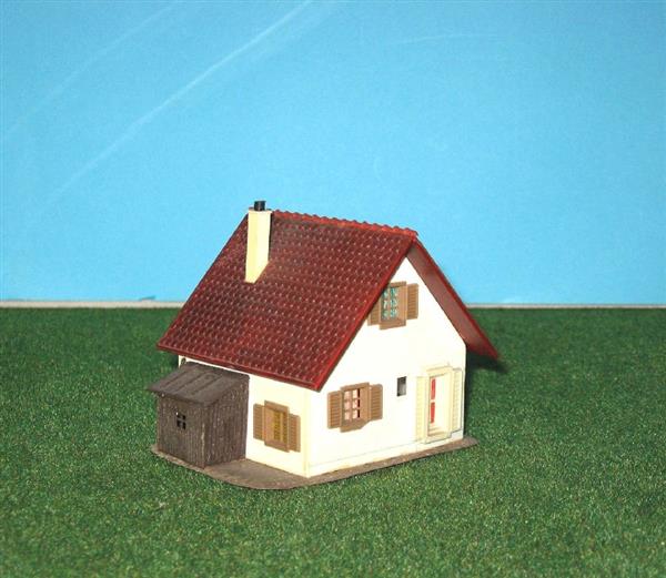Grote foto huis met schuurtje ho h0 nh1233 hobby en vrije tijd h0