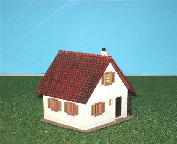 Grote foto huis met schuurtje ho h0 nh1233 hobby en vrije tijd h0