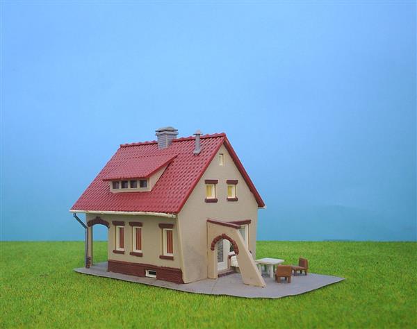 Grote foto woning met poort pola h0 ho nh1278 hobby en vrije tijd h0