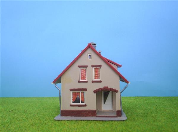 Grote foto woning met poort pola h0 ho nh1278 hobby en vrije tijd h0
