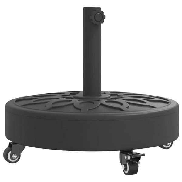 Grote foto vidaxl parasolvoet met wielen voor stok van 38 48 mm 27 kg rond tuin en terras overige tuin en terras