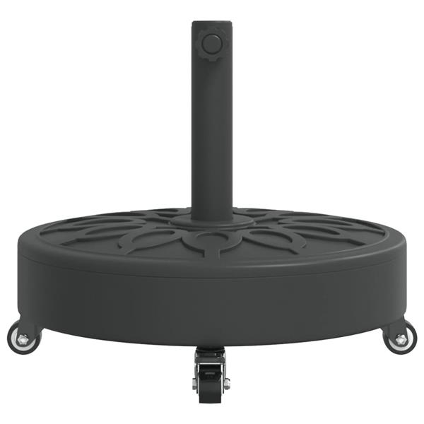 Grote foto vidaxl parasolvoet met wielen voor stok van 38 48 mm 27 kg rond tuin en terras overige tuin en terras