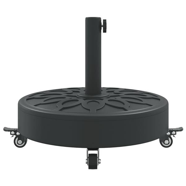 Grote foto vidaxl parasolvoet met wielen voor stok van 38 48 mm 27 kg rond tuin en terras overige tuin en terras