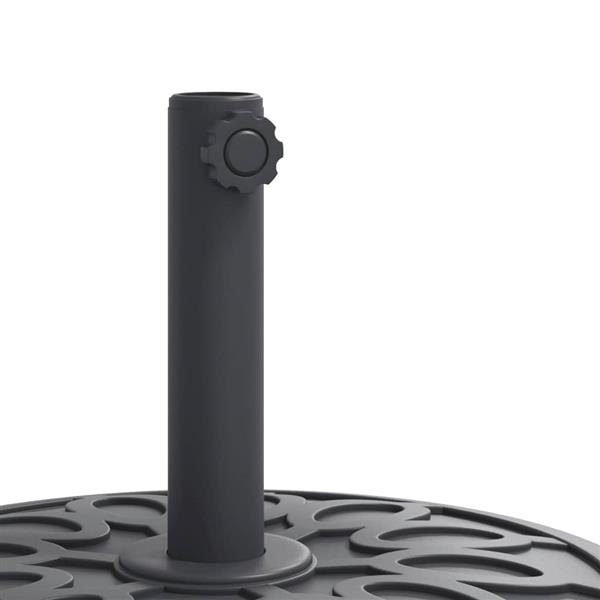 Grote foto vidaxl parasolvoet met wielen voor stok van 38 48 mm 27 kg rond tuin en terras overige tuin en terras