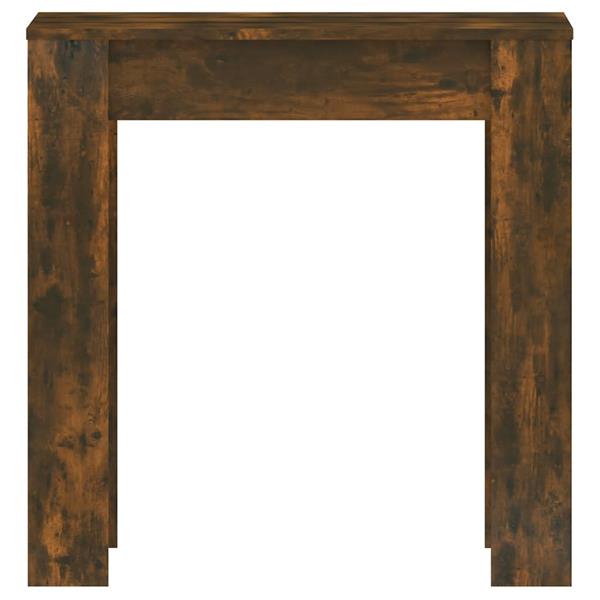 Grote foto vidaxl eettafel 140x74 5x76 cm bewerkt hout gerookt eikenkleurig huis en inrichting eettafels
