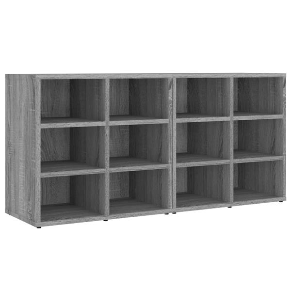 Grote foto vidaxl schoenenkasten 2 st 52 5x30x50 cm grijs sonoma eikenkleurig huis en inrichting overige