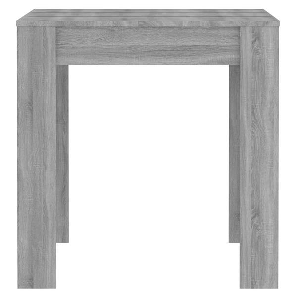 Grote foto vidaxl eettafel 140x74 5x76 cm bewerkt hout grijs sonoma eikenkleurig huis en inrichting eettafels