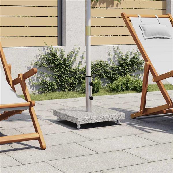 Grote foto vidaxl parasolvoet vierkant 30 kg graniet grijs tuin en terras overige tuin en terras
