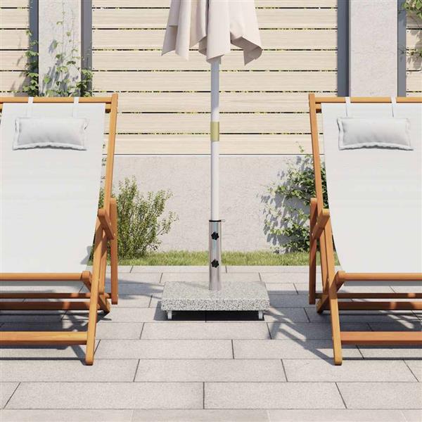 Grote foto vidaxl parasolvoet vierkant 30 kg graniet grijs tuin en terras overige tuin en terras