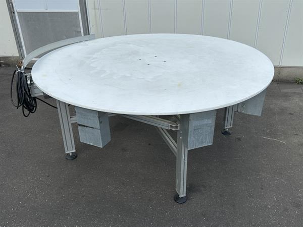 Grote foto viscon ak 2000 draaitafel 200 cm met hdpe bovenkant agrarisch tuinbouw