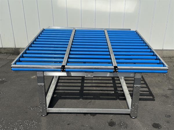 Grote foto het packhuys productie en inpaklijn 3 rollenbanen van 245 x 62 cm 40 cm tafel agrarisch transportbanden
