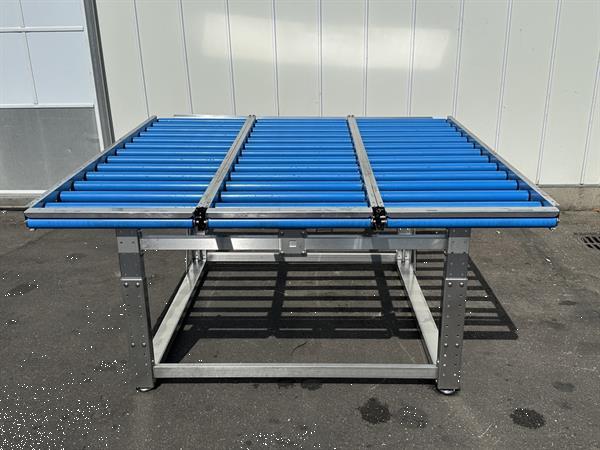 Grote foto het packhuys productie en inpaklijn 3 rollenbanen van 245 x 62 cm 40 cm tafel agrarisch transportbanden