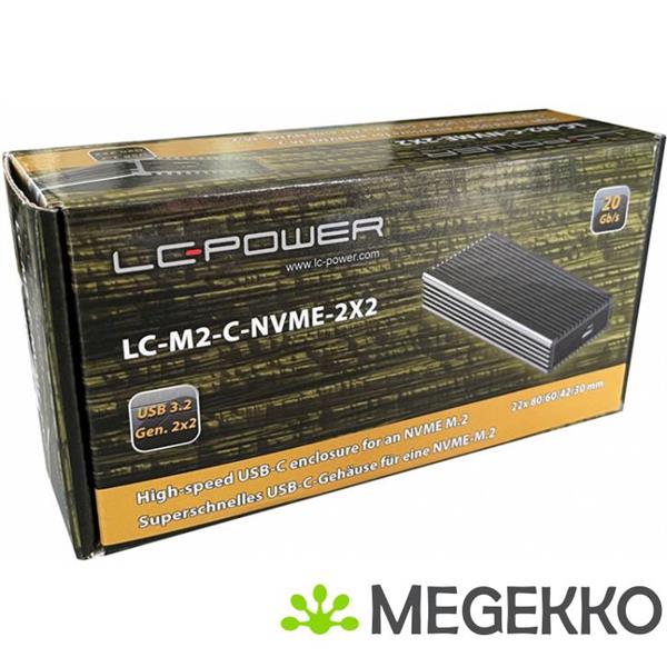 Grote foto lc power lc m2 c nvme 2x2 computers en software behuizingen en kasten