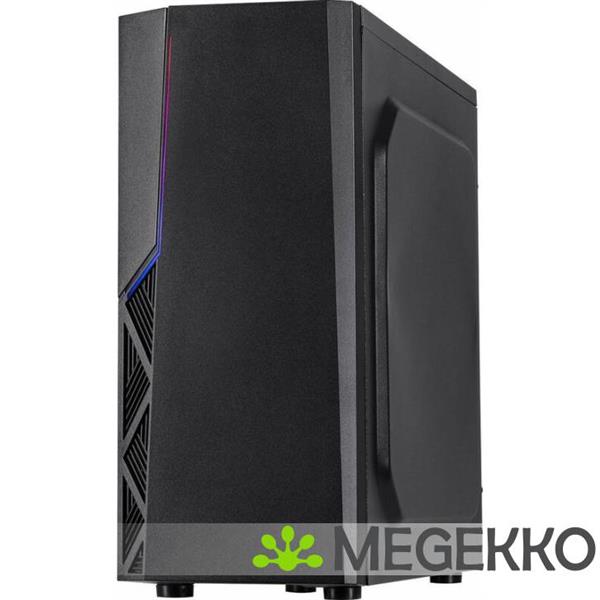 Grote foto inter tech b 02 rgb tower zwart computers en software behuizingen en kasten