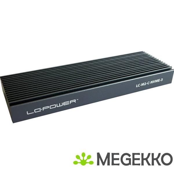 Grote foto lc power lc m2 c nvme 3 behuizing voor opslagstations sdd behuizing zwart m.2 computers en software behuizingen en kasten