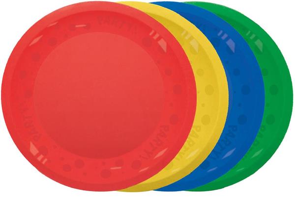 Grote foto party reusable bright colors party reusable plates 21cm mixed bright colors 4st verzamelen overige verzamelingen