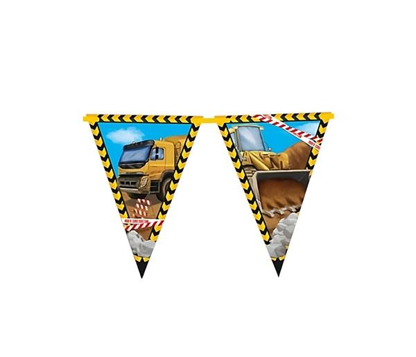 Grote foto construction fsc paper triangle flag banner 9 flags 1st verzamelen overige verzamelingen