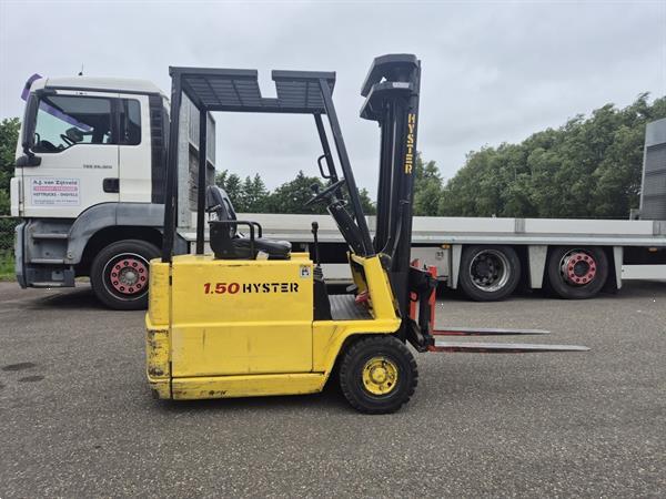 Grote foto hyster a1.50xl 3 wieler mast 3f487 1629 uur. agrarisch heftrucks
