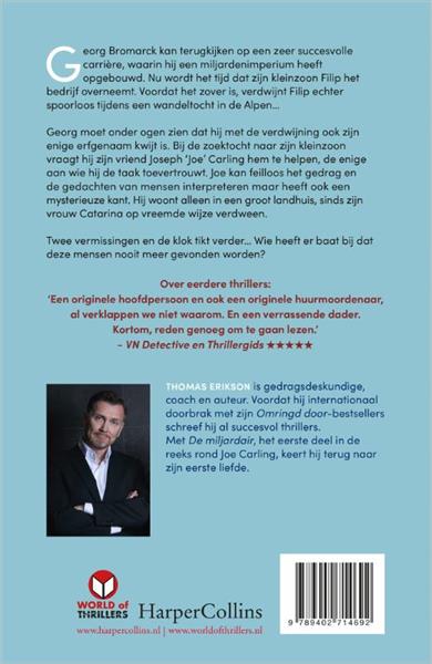 Grote foto de miljardair joe carling 1 boeken thrillers